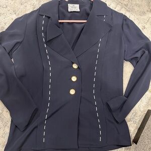 Valentino Navy Blouse